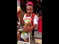 enjoying dondurma turkish ice cream in istanbul turkeytravel turkeytourism dondurma