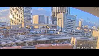 阪神高速3号神戸線 京橋PA付近 ライブカメラ Japan Hanshin Expressway No.3 Kobe Line Kyobashi rest area near Live Camera.