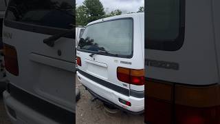 ‘90s Rad: Mazda MPV 4WD, complete with a car phone and RadioShack CB radio! #junkyard #oldschool