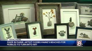 Maine woman transforms beach debris into works of art