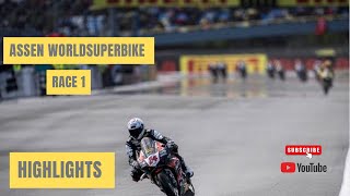 ASSEN WorldSBK RACE 1 Highlights