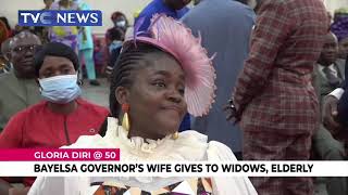 Bayelsa Governor's Wife, Gloria Diri Gives To Widows, Elderly As She Turns 50