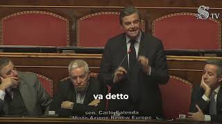 CARLO CALENDA RISPONDE A NORDIO E PIANTEDOSI IN SENATO SUL CASO ALMARSI