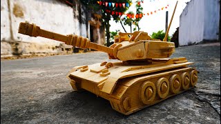 How To Make Wooden Tanks Car | Amazing DIY Wooden Toys