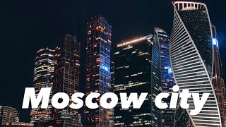 Panorama Moscow city. Walk around Moscow. Life in Russia now 2022