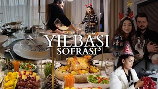 YILBAŞI SOFRASI \u0026 YEMEĞİ | DAVET SOFRASI MENÜSÜ | TAVUK DOLMASI | baş başa yılbaşı🤍