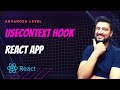 useContext Hook in React App | Hooks| React Tutorials in Hindi #34