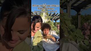 Selena and Benny doing a tiktok couple challenge! part1#selenagomez #bennyblanco #shorts #couple#fyp