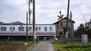 関東鉄道常総線　営業所裏2踏切