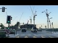 driving through dubai creek harbour scenic drive tour in 4k a stunning 2024 sunset drive