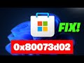 Error Failed To Install Microsoft Store Error Code 0x80073d02 On Xbox App On PC FIX✅