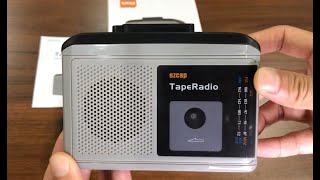 Appearance display of ezcap233 TapeRadio Cassette Player with AM FM Speaker