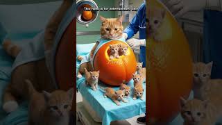 Moved, The Mother Orange Cat Gave Birth To A Cute Baby Orange Cat #cat #catlover