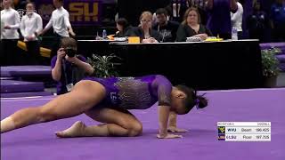 Haleigh Bryant Perfect Floor LSU vs West Virginia 2023 10.000