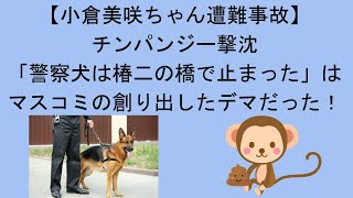 【小倉美咲ちゃん遭難事故】「警察犬は椿二の橋で止まった」はデマ！