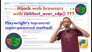 Playwright can hijack web browsers and become stealthy with connect_over_cdp()