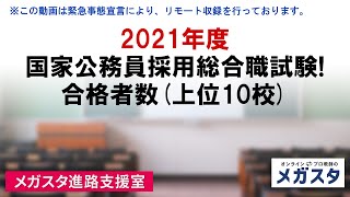 2021年度 国家公務員採用総合職試験！出身大学別合格者数(上位10校)