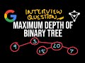 Maximum Depth of Binary Tree - LeetCode 104 - JavaScript