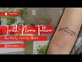 Faith | Calligraphic Tattoo | Milan Narwade | Tattoo Work Time-lapse | Tattoo Design