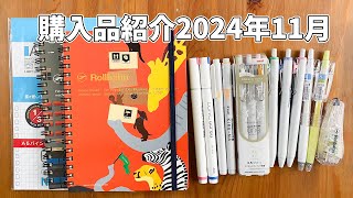 [Stationery] 購入品紹介2024年11月 [haul]