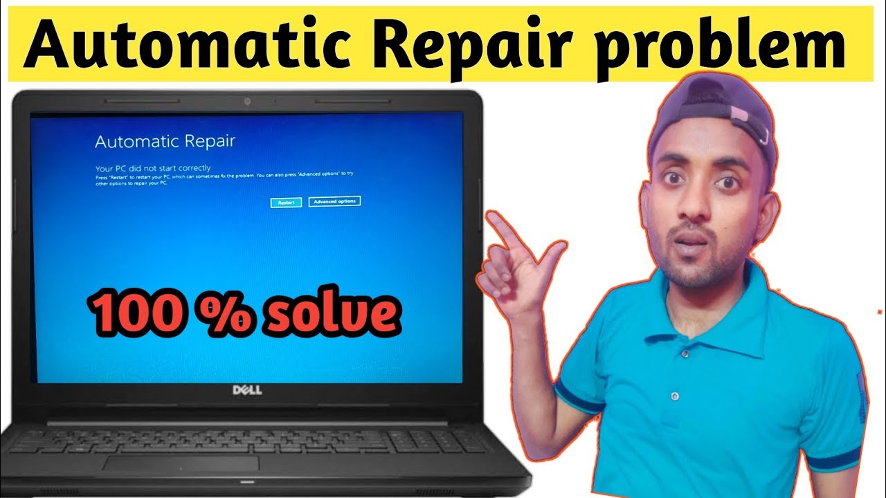 Automatic Repair Your PC Did Not Start Correctly Problem Kaise Thik ...