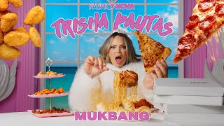 Trisha Paytas Mukbang (Spaghetti + Pizza + Chicken Nuggets \u0026 MORE) | FASHION NOVA