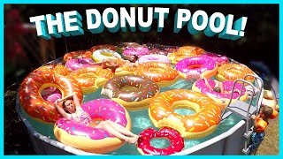 😋SWIMMING IN A POOL OF DONUTS!🍩 | Sam \u0026 Nia