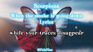 Scorpions   When the smoke is going down Lyrics