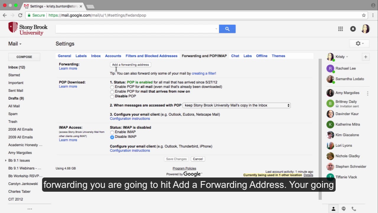 How To Forward Your Google Email To Another Account - YouTube