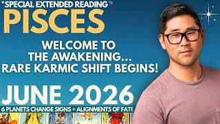 Pisces June 2026 - POWERFUL “TEARS OF JOY” MONTH - RARE SPREAD! 🌠 Tarot Horoscope