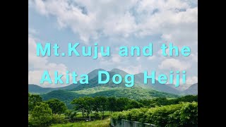 Mt  Kuju and the Akita Dog Heiji