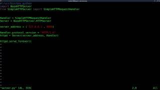 Setup a Webserver with Python Linux Tutorials clip23