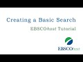 EBSCOhost Basic Search - Tutorial