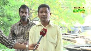 Boats seized for carrying illegal sand rot along the Ashtamudi backwaters