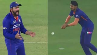 Rohit Sharma Angry at Arshdeep Singh after he drops Asif Ali's catch | indvspak asia cup 2022