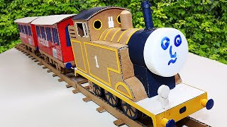 How To Make a Cardboard Thomas Train At Home
