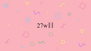 妊娠７か月　エコー動画(25ｗ、27ｗ)