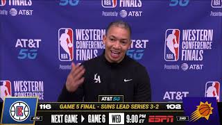 Ty Lue on Clippers Game 5 W! 🎉 | Postgame Press Conference