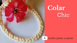 COLAR DE CROCHE LINDO E CHIC #colardecroche #croche