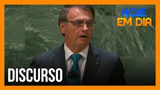 Presidente Jair Bolsonaro discursa na Assembleia Geral da ONU, em Nova York