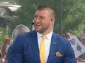 Tim Tebow funny hair segment. Try not to laugh  😂😂😂