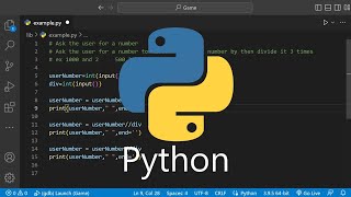Divide user input in Python / How to Tutorial