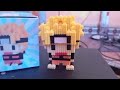 assembling nano block stitch naruto character stop motion