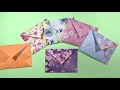 how to fold an envelope with a sheet of origami. easy to make without scissors and glue