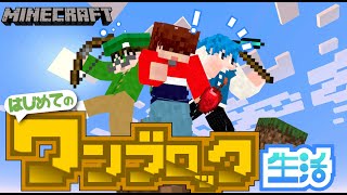 【生放送】ワンブロックから世界を作ろう！拠点作り編！【Minecraft】