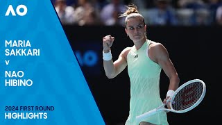 Maria Sakkari v Nao Hibino Highlights | Australian Open 2024 First Round