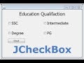 JCheckBox in Windows Builder Java - Intact Abode