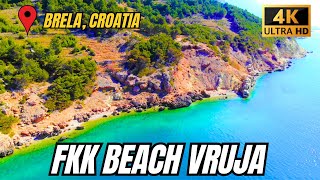 FKK BEACH VRUJA - BRELA, CROATIA 4K