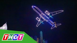 Hà Nội dùng 2.024 drone trình diễn trong đêm giao thừa | THDT