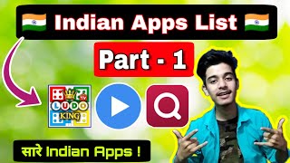 New Indian Apps List 2020 | Part 1 | Indian apps list 2020 in hindi